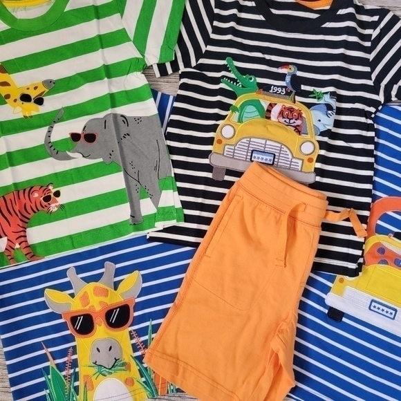 Zoo Trip Outfit Boys Summer Bundle NWT